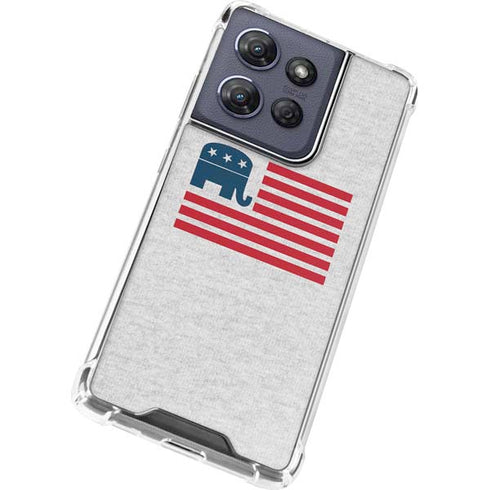 Republican American Flag Moto G Power 5G (2025) Clear Case